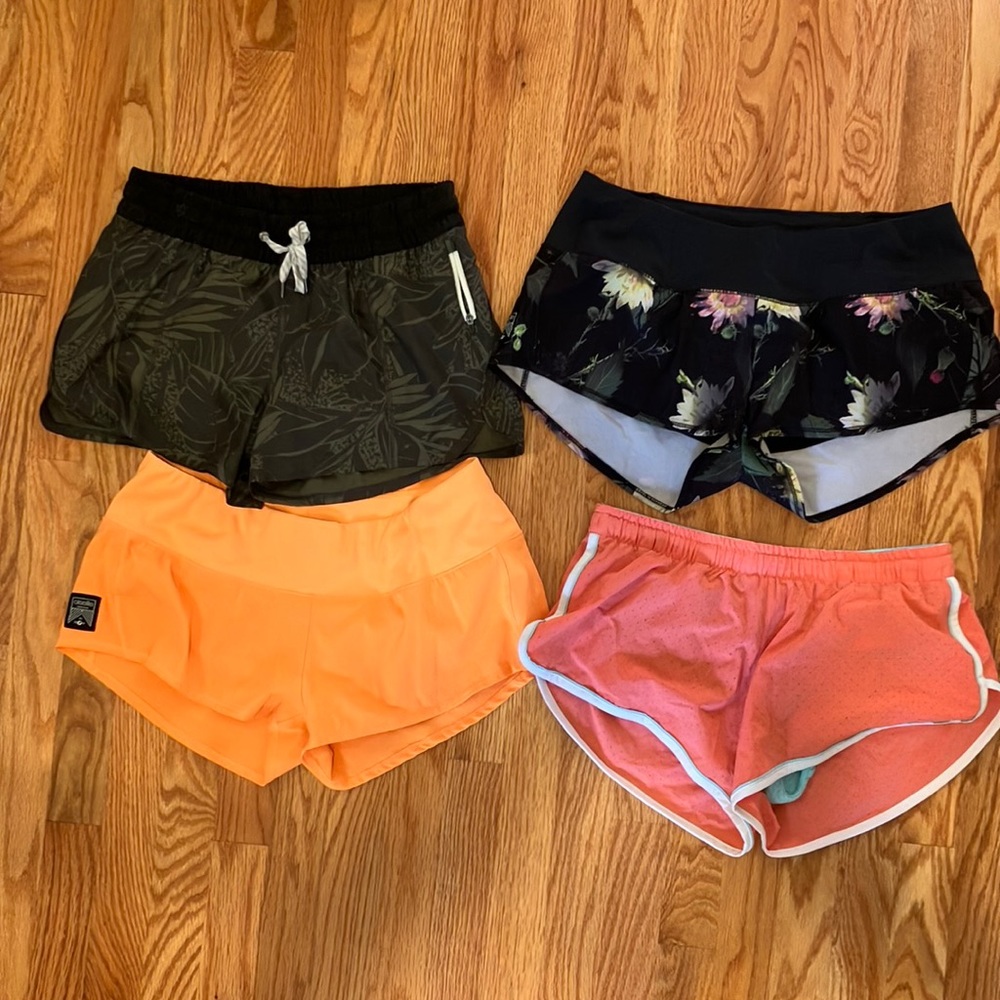 Running shorts lot - premium brands haul! rabbit, oiselle, vuori S/M/6